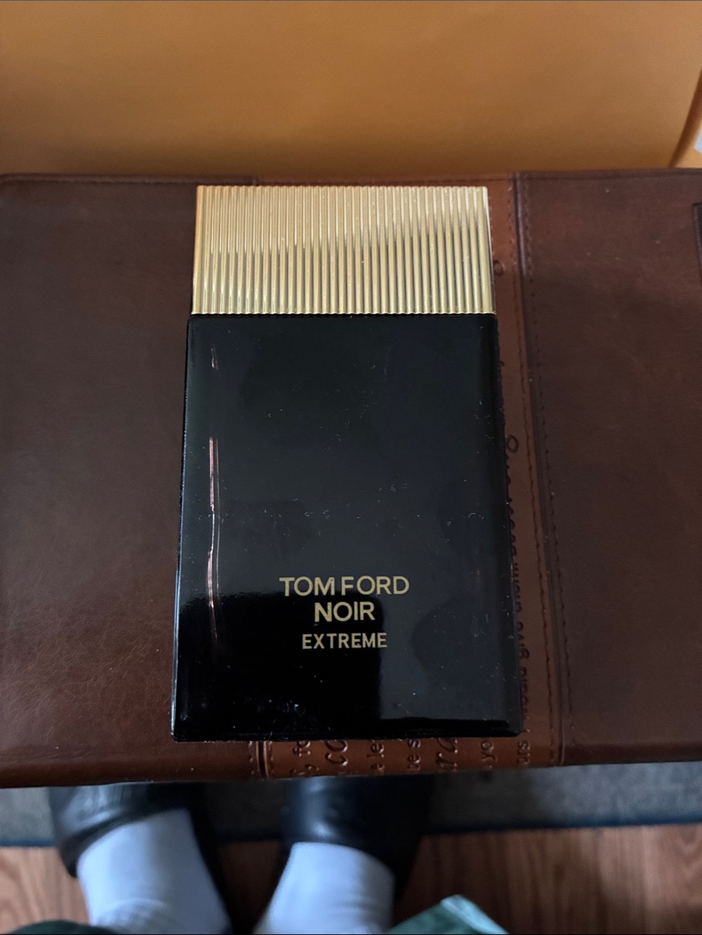 Tom Ford Black and Gold Noir Extreme Toiletry Case